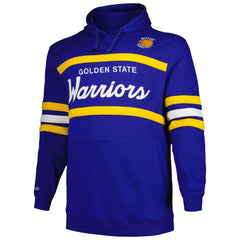 Golden State Warriors Big & Tall Hardwood Classics Head Coach Pullover Hoodie Royal - NBA
