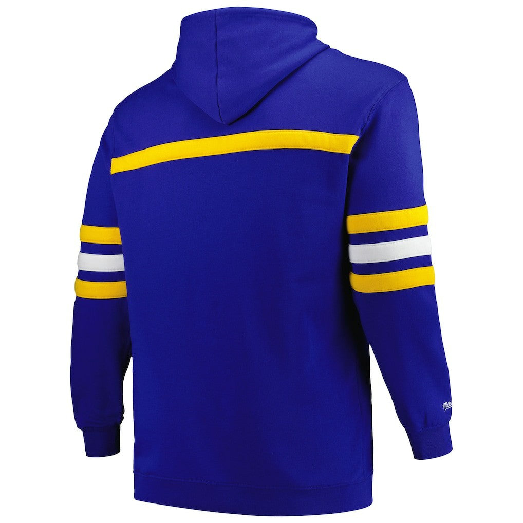 Golden State Warriors Big & Tall Hardwood Classics Head Coach Pullover Hoodie Royal - NBA