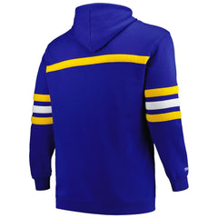 Golden State Warriors Big & Tall Hardwood Classics Head Coach Pullover Hoodie Royal - NBA