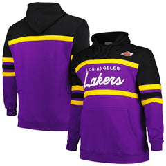 Los Angeles Lakers Big & Tall Hardwood Classics Head Coach Pullover Hoodie Black - NBA
