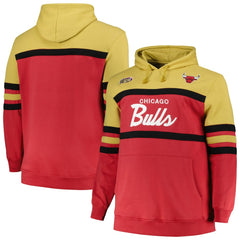 Chicago Bulls Big & Tall Hardwood Classics Head Coach Pullover Hoodie Red - NBA