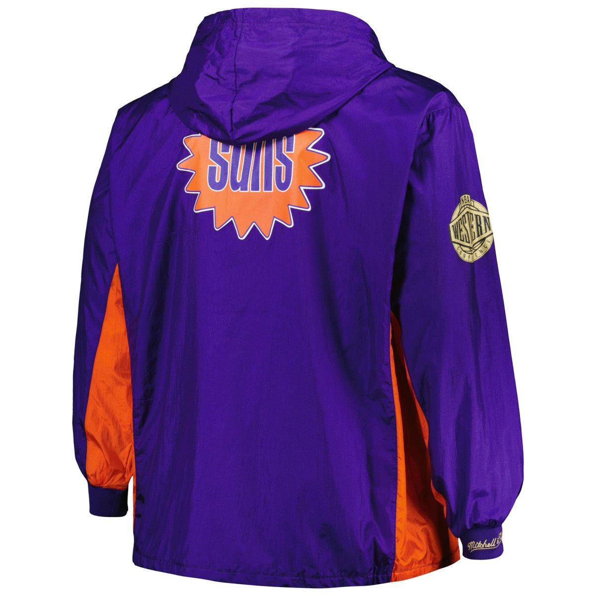 Phoenix Suns Big & Tall Hardwood Classics Team OG 2.0 Anorak Hoodie Quarter-Zip Windbreaker Jacket Purple - NBA
