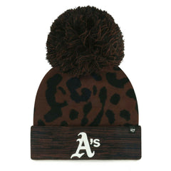 Athletics '47 Women's Rosette Cuffed Knit Hat with Pom - MLB