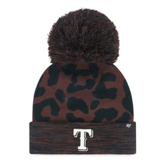 Texas Rangers '47 Women's Rosette Cuffed Knit Hat with Pom - MLB