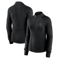 Miami Dolphins Women's Elements Quarter-Zip Jacket Black | Fanatics