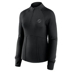 Miami Dolphins Women's Elements Quarter-Zip Jacket Black | Fanatics