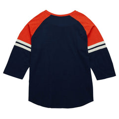 Houston Astros Mitchell & Ness Cooperstown Collection Legendary Raglan Slub Henley 3/4-Sleeve T-Shirt - MLB