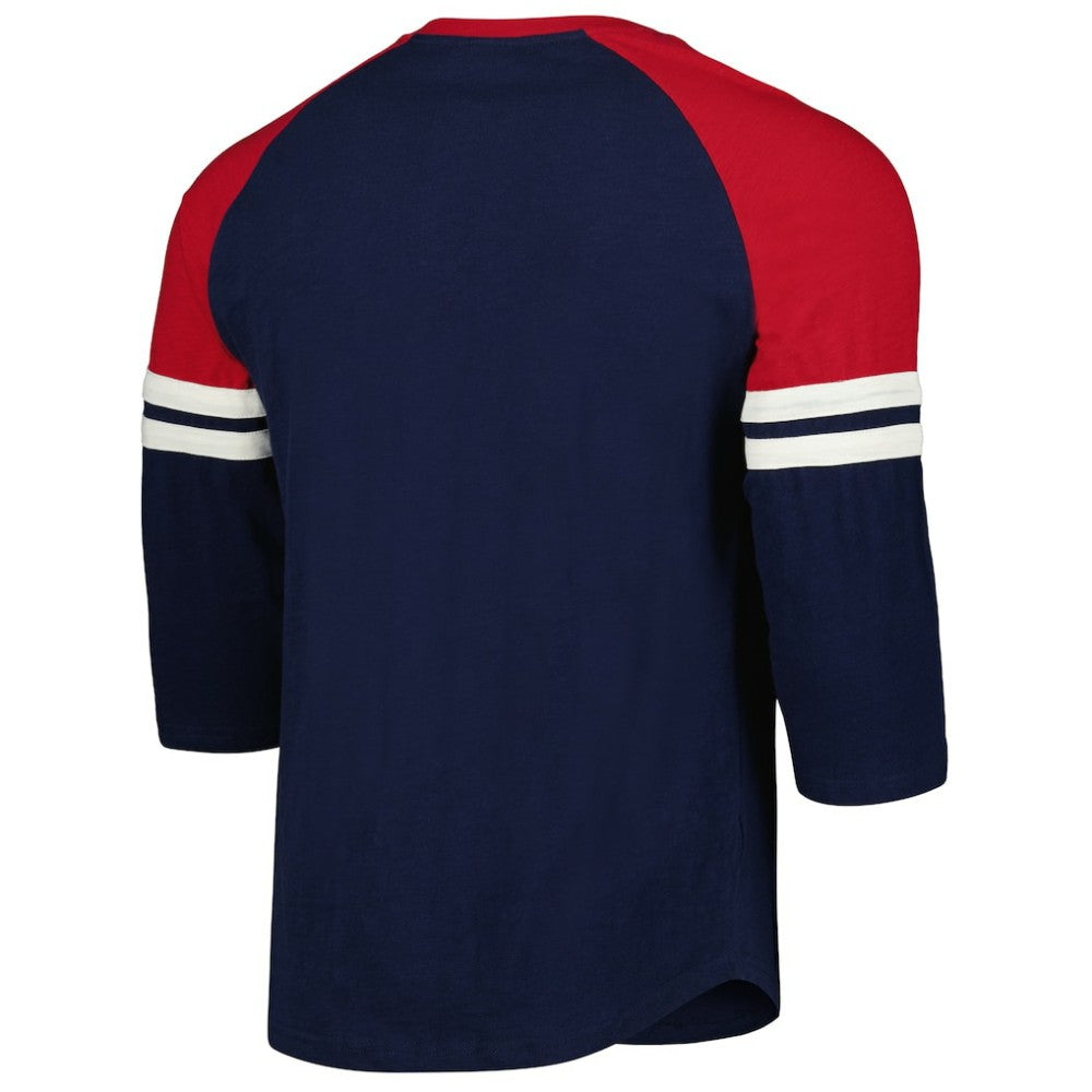 St. Louis Cardinals Mitchell & Ness Cooperstown Collection Legendary Raglan Slub Henley Three-Quarter Sleeve T-Shirt - MLB