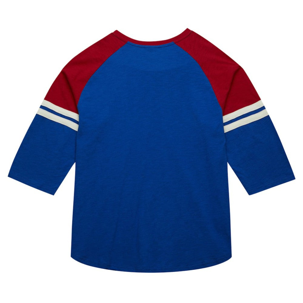 Atlanta Braves Mitchell & Ness Cooperstown Collection Legendary Raglan Slub Henley 3/4-Sleeve T-Shirt - MLB