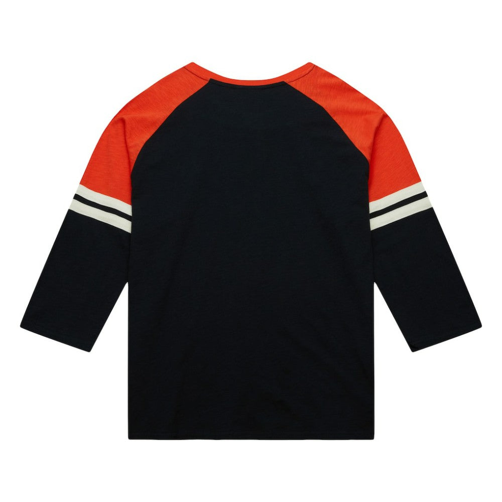 Baltimore Orioles Mitchell & Ness Cooperstown Collection Legendary Raglan Slub Henley 3/4-Sleeve T-Shirt - MLB