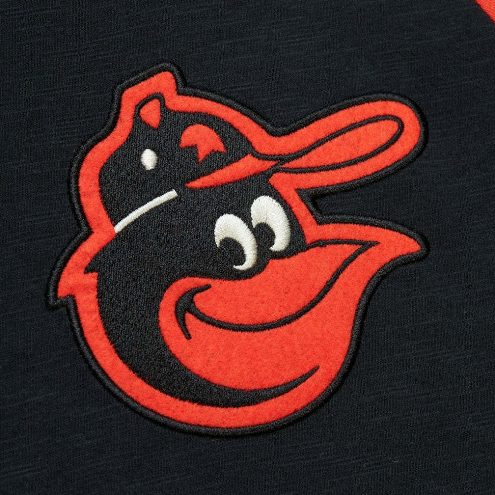 Baltimore Orioles Mitchell & Ness Cooperstown Collection Legendary Raglan Slub Henley 3/4-Sleeve T-Shirt - MLB
