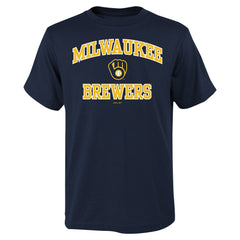 Milwaukee Brewers Youth Heart & Soul T-Shirt - MLB