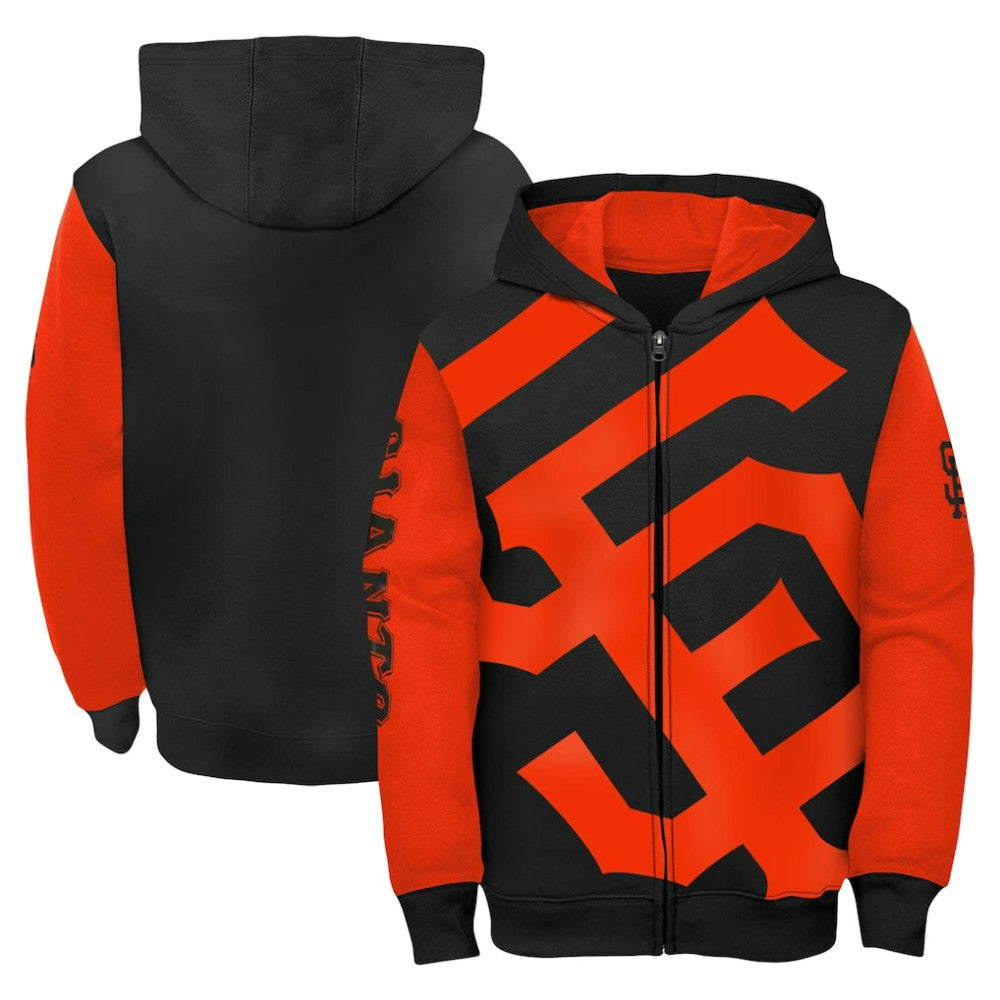 San Francisco Giants Fanatics Youth Postcard Full-Zip Hoodie Jacket - MLB