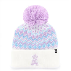 Los Angeles Angels '47 Girls Youth Elsa Cuffed Knit Hat with Pom   - MLB