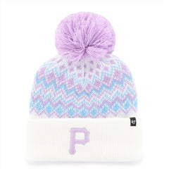 Pittsburgh Pirates '47 Girls Youth Elsa Cuffed Knit Hat with Pom   - MLB