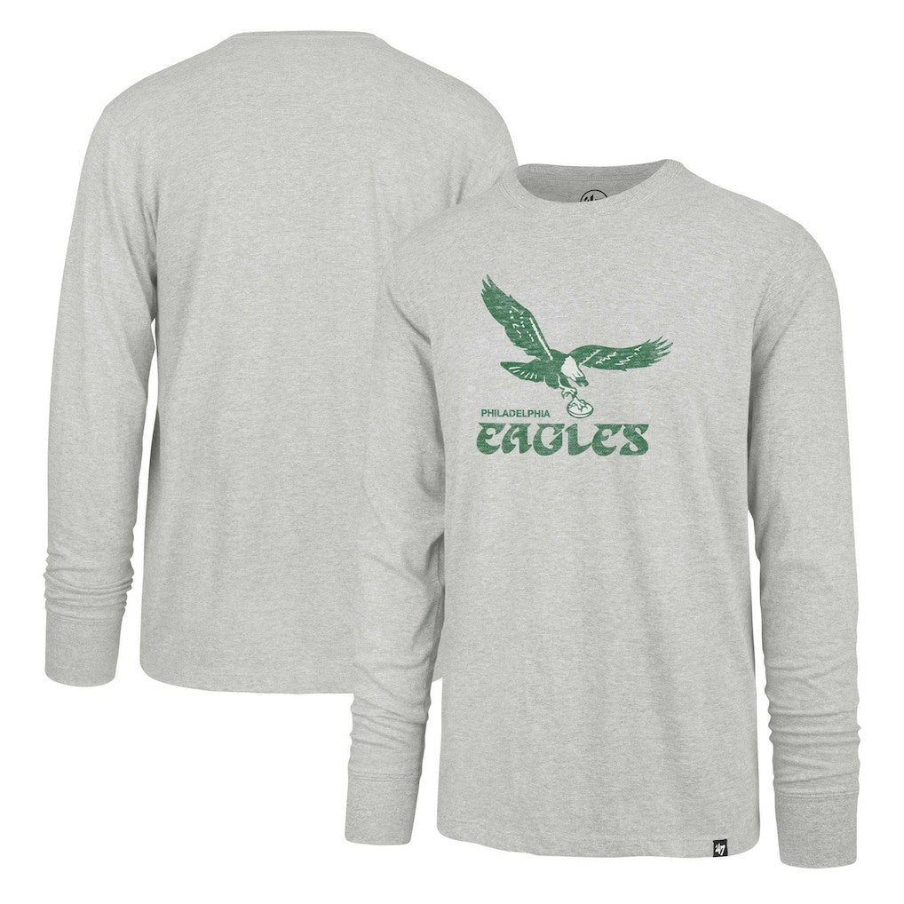 Philadelphia Eagles '47 Premier Franklin Long Sleeve T-Shirt Gray | 47 brand