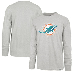 Miami Dolphins '47 Premier Franklin Long Sleeve T-Shirt Gray | 47 brand