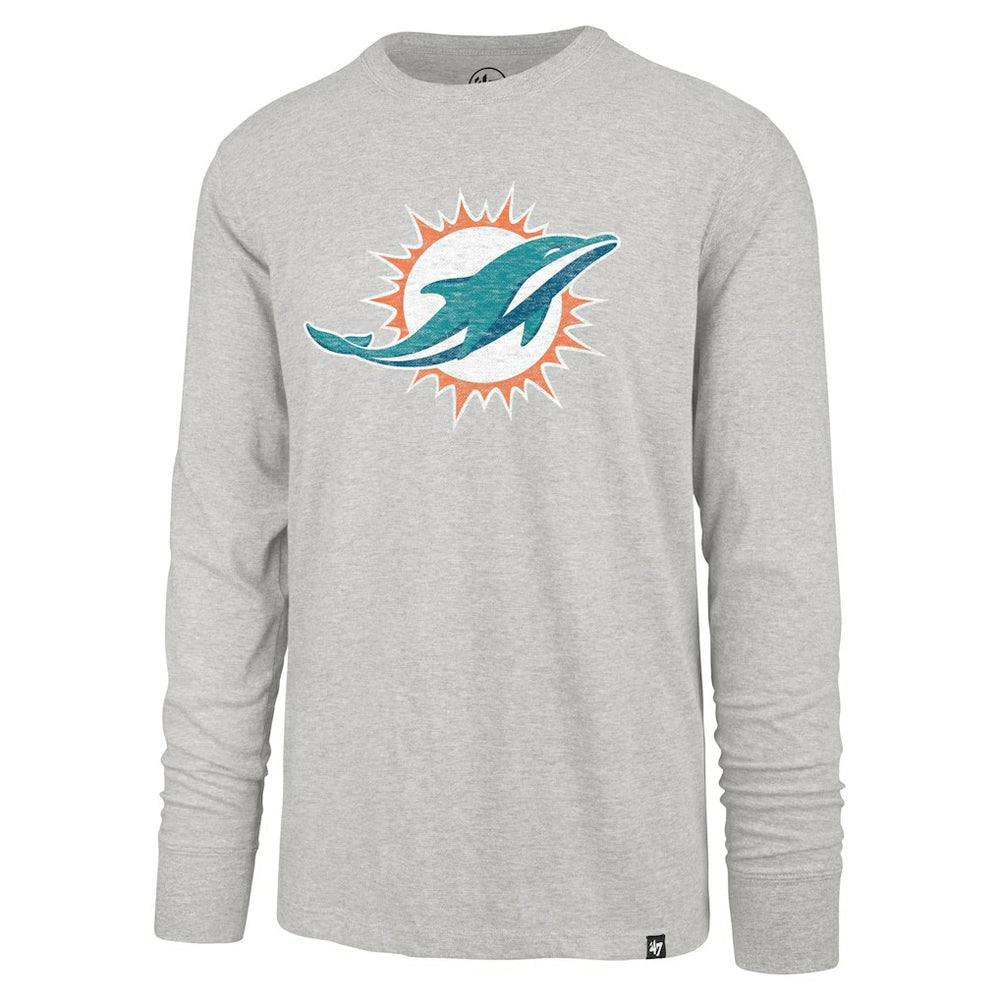 Miami Dolphins '47 Premier Franklin Long Sleeve T-Shirt Gray | 47 brand