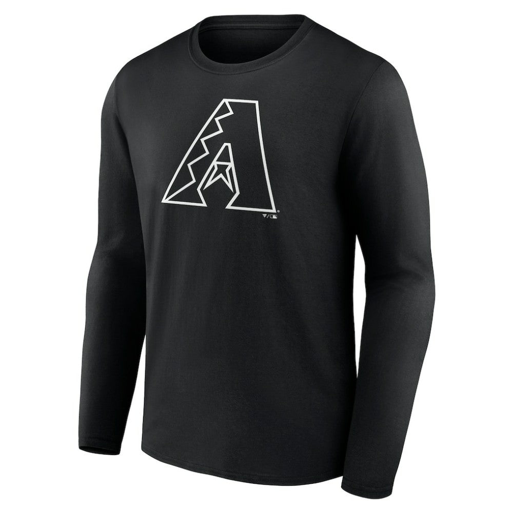 Arizona Diamondbacks Monochrome Personalized Name & Number Long Sleeve T-Shirt - MLB