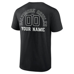Baltimore Orioles Monochrome Personalized Name & Number T-Shirt - MLB