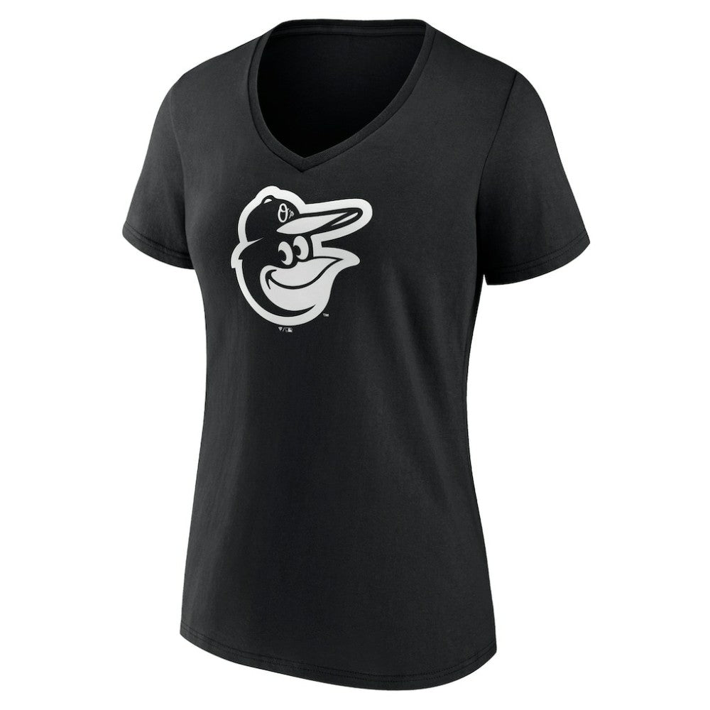 Baltimore Orioles Women's Monochrome Personalized Name & Number V-Neck T-Shirt - MLB