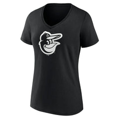 Baltimore Orioles Women's Monochrome Personalized Name & Number V-Neck T-Shirt - MLB