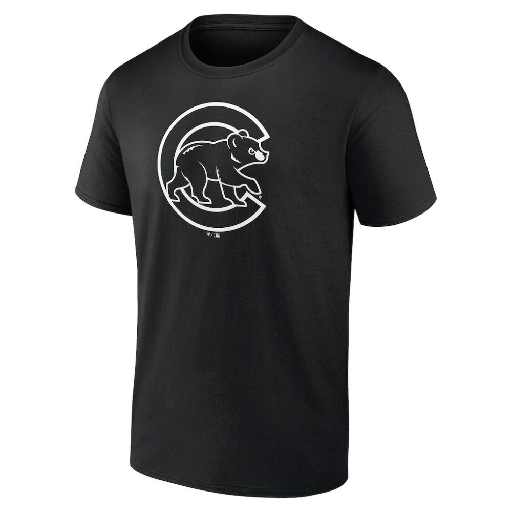 Chicago Cubs Monochrome Personalized Name & Number T-Shirt - MLB