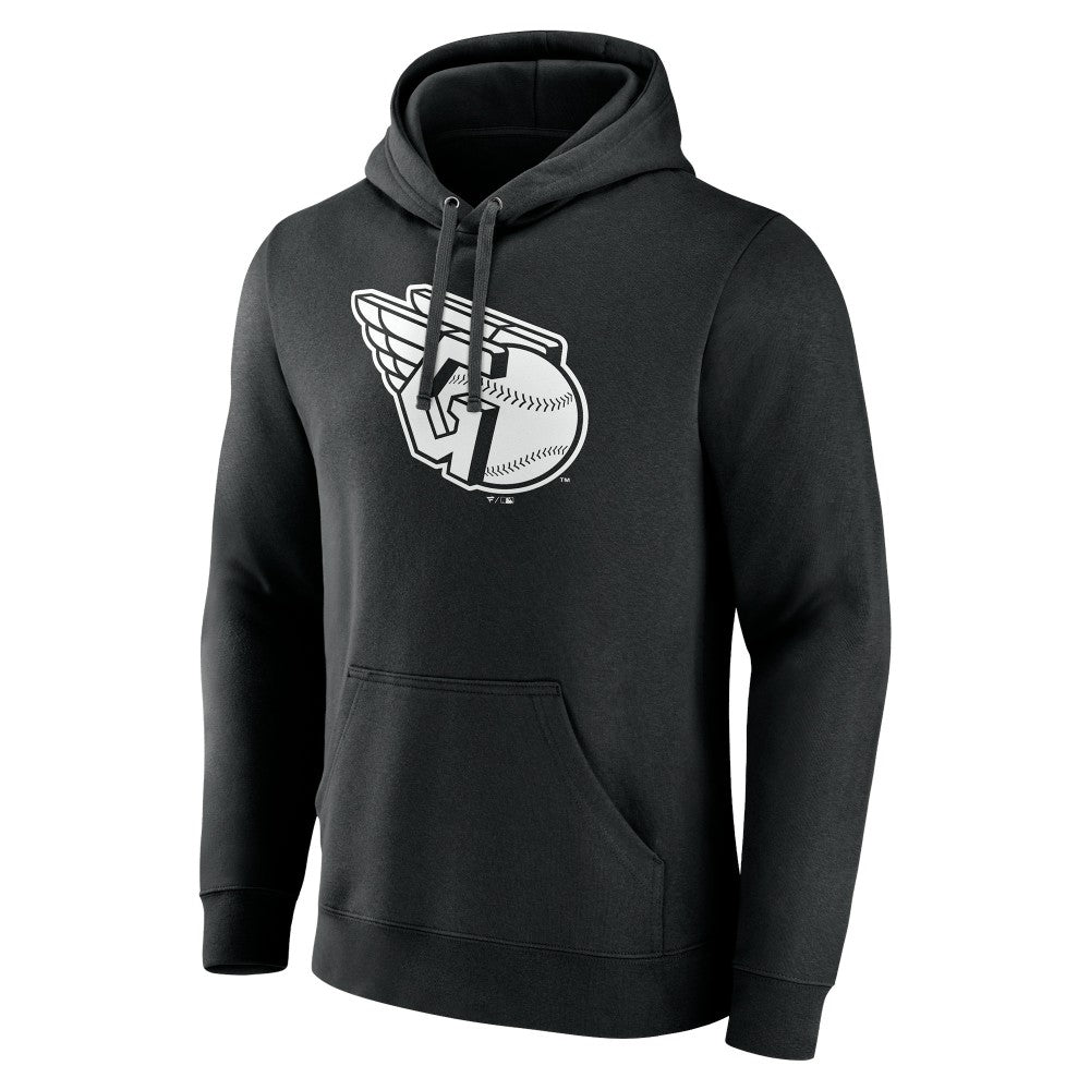 Cleveland Guardians Monochrome Personalized Name & Number Pullover Hoodie - MLB
