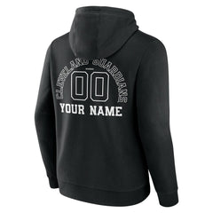 Cleveland Guardians Monochrome Personalized Name & Number Pullover Hoodie - MLB