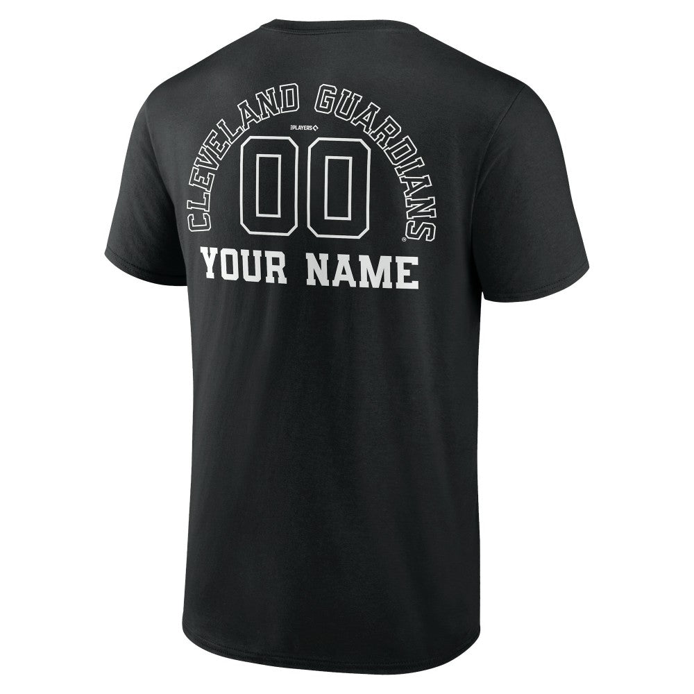 Cleveland Guardians Monochrome Personalized Name & Number T-Shirt - MLB
