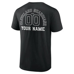 Cleveland Guardians Monochrome Personalized Name & Number T-Shirt - MLB