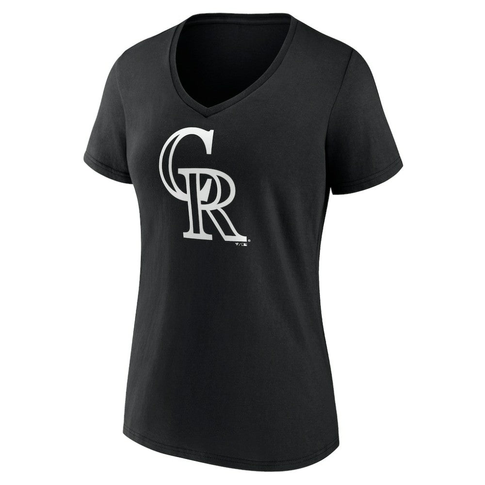 Colorado Rockies Women's Monochrome Personalized Name & Number V-Neck T-Shirt - MLB