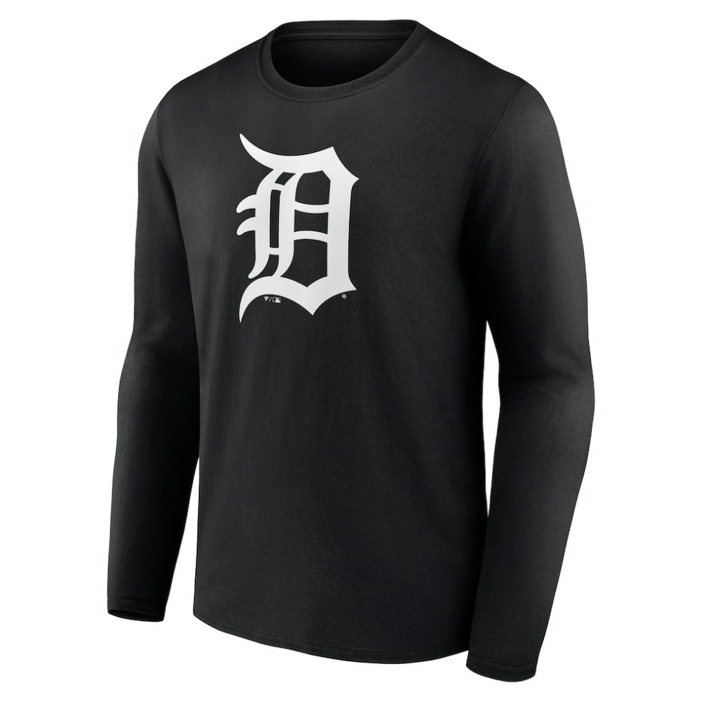 Detroit Tigers Monochrome Personalized Name & Number Long Sleeve T-Shirt - MLB