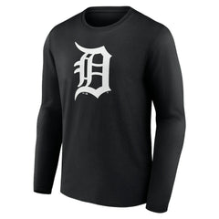 Detroit Tigers Monochrome Personalized Name & Number Long Sleeve T-Shirt - MLB