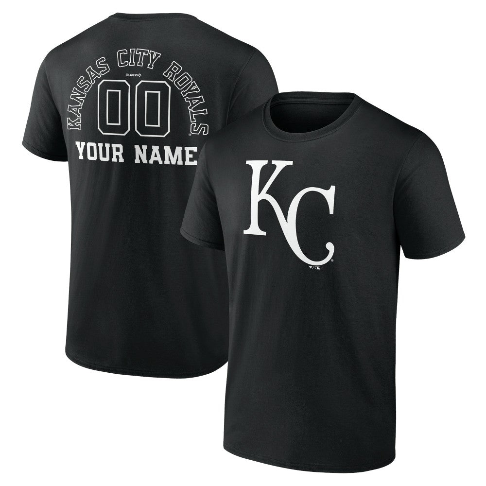Kansas City Royals Monochrome Personalized Name & Number T-Shirt - MLB