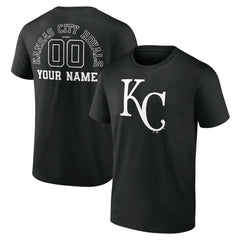 Kansas City Royals Monochrome Personalized Name & Number T-Shirt - MLB