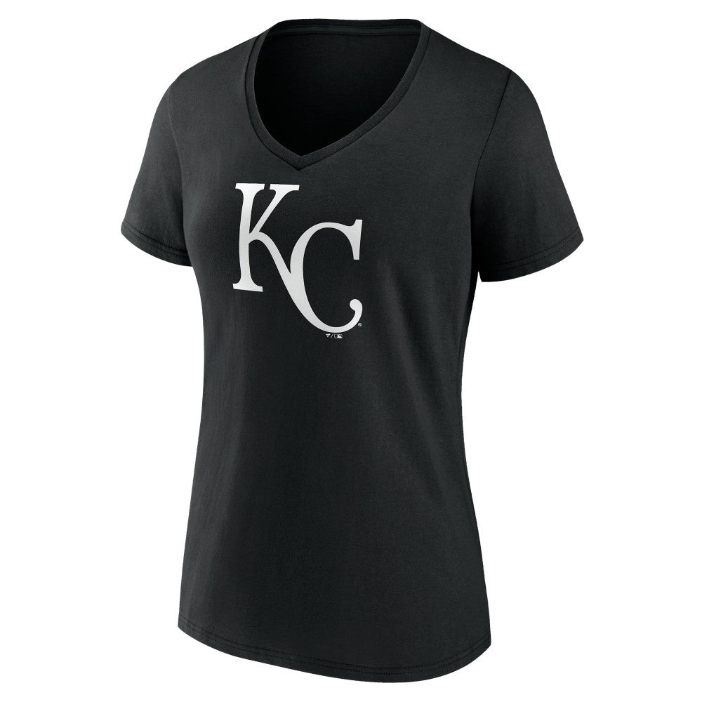 Kansas City Royals Women's Monochrome Personalized Name & Number V-Neck T-Shirt - MLB