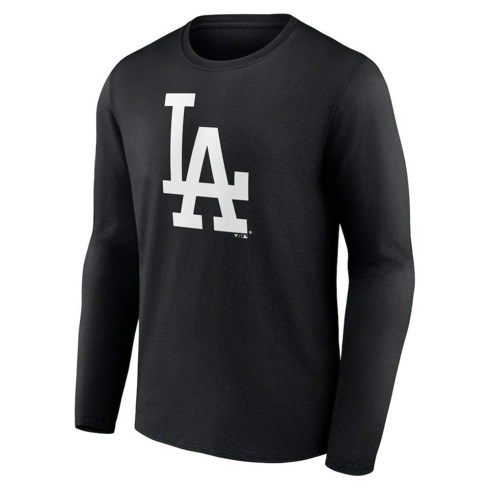 Los Angeles Dodgers Monochrome Personalized Name & Number Long Sleeve T-Shirt - MLB