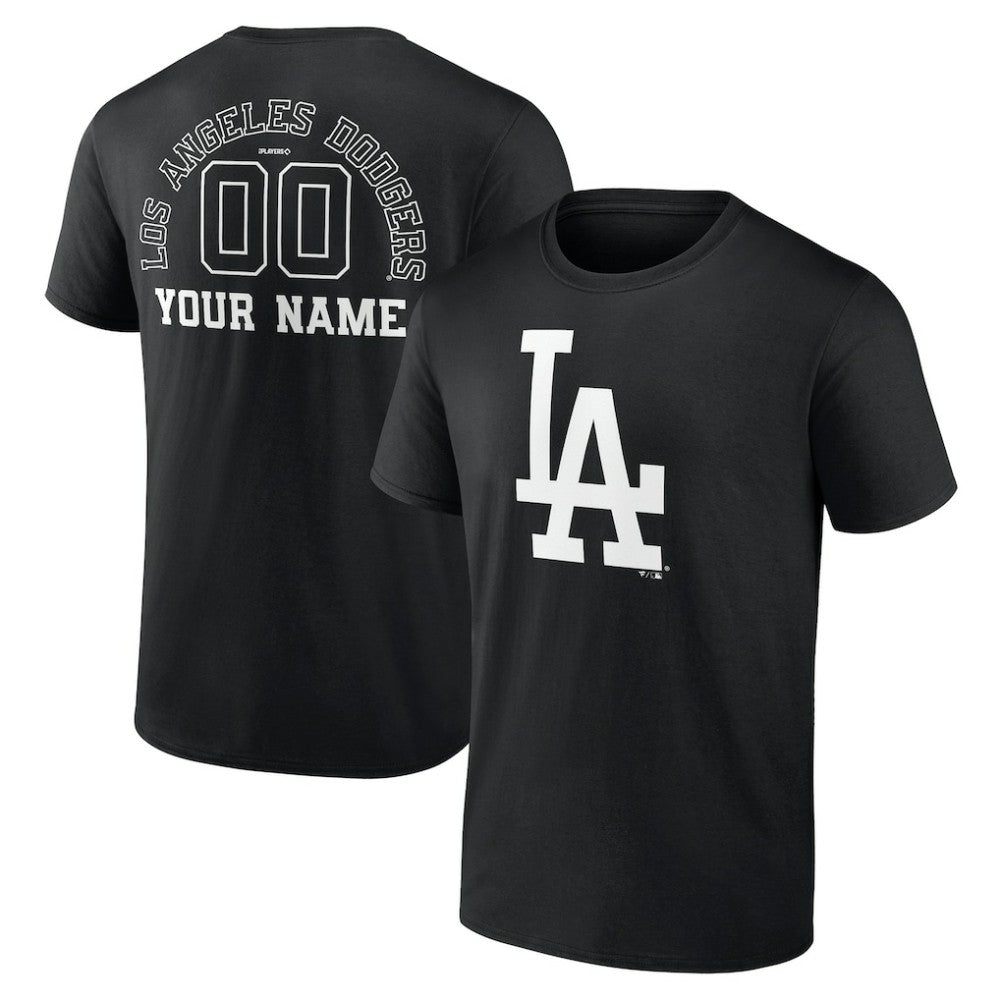 Los Angeles Dodgers Monochrome Personalized Name & Number T-Shirt - MLB