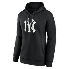 New York Yankees Women's Monochrome Personalized Name & Number Pullover Hoodie - MLB