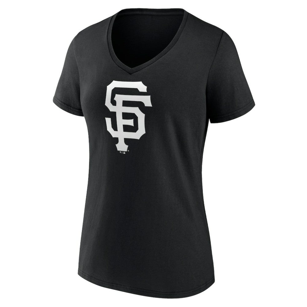 San Francisco Giants Women's Monochrome Personalized Name & Number V-Neck T-Shirt - MLB