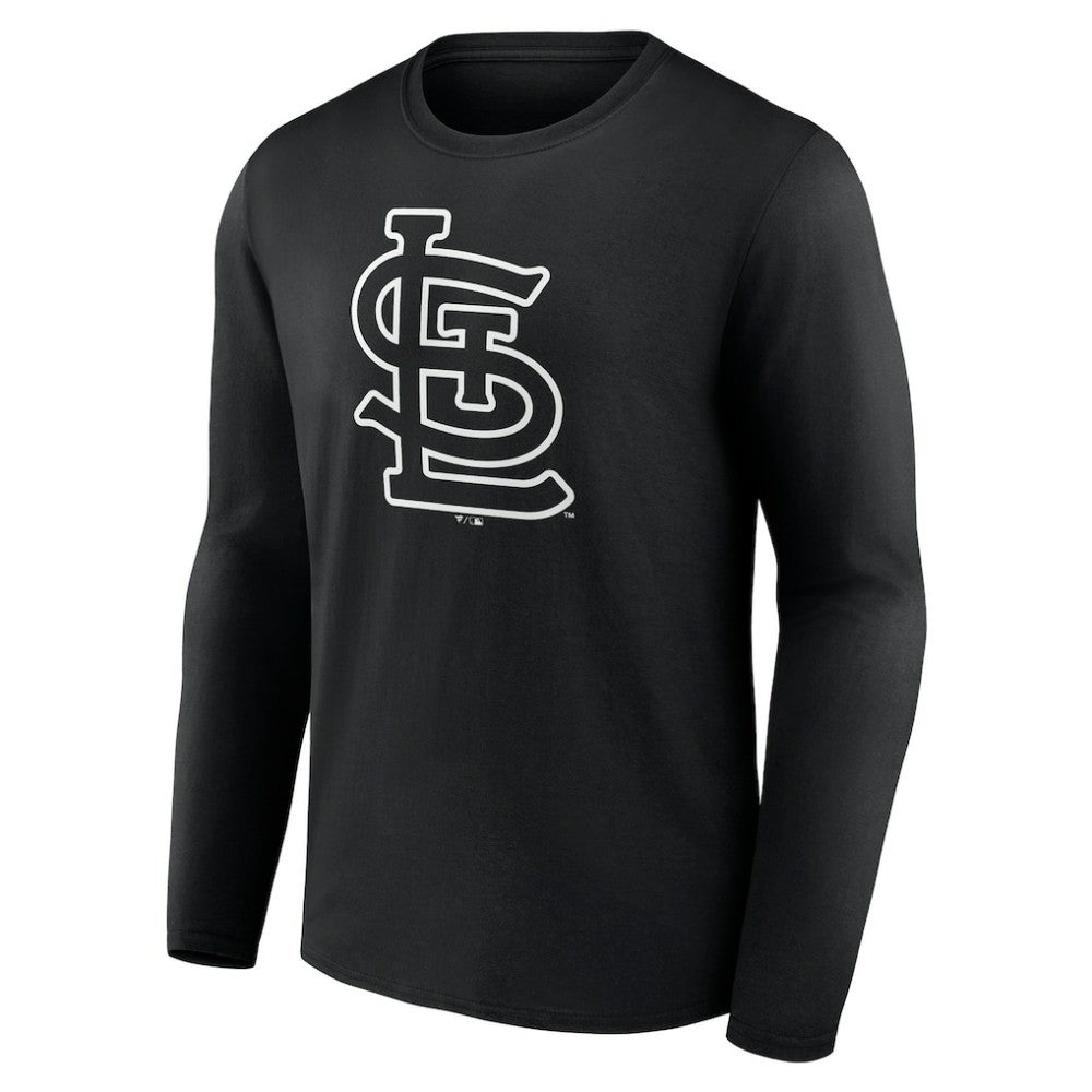 St. Louis Cardinals Monochrome Personalized Name & Number Long Sleeve T-Shirt - MLB