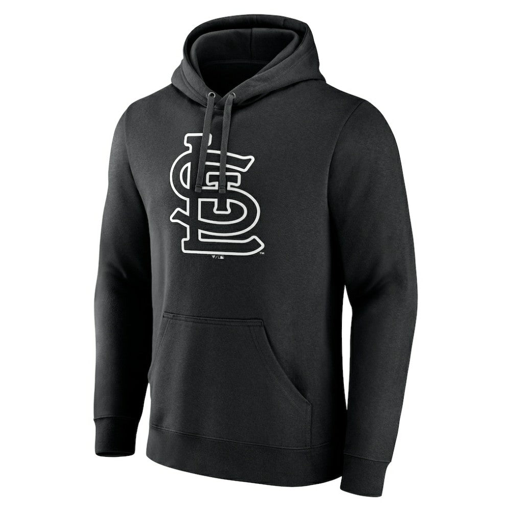St. Louis Cardinals Monochrome Personalized Name & Number Pullover Hoodie - MLB