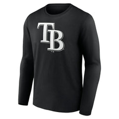 Tampa Bay Rays Monochrome Personalized Name & Number Long Sleeve T-Shirt - MLB
