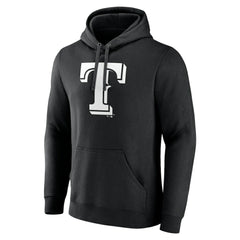 Texas Rangers Monochrome Personalized Name & Number Pullover Hoodie - MLB