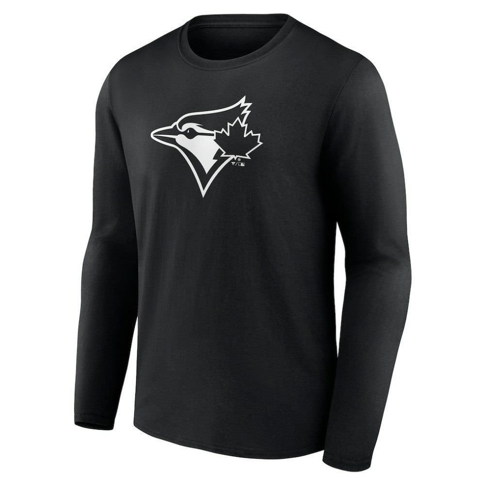 Toronto Blue Jays Monochrome Personalized Name & Number Long Sleeve T-Shirt - MLB