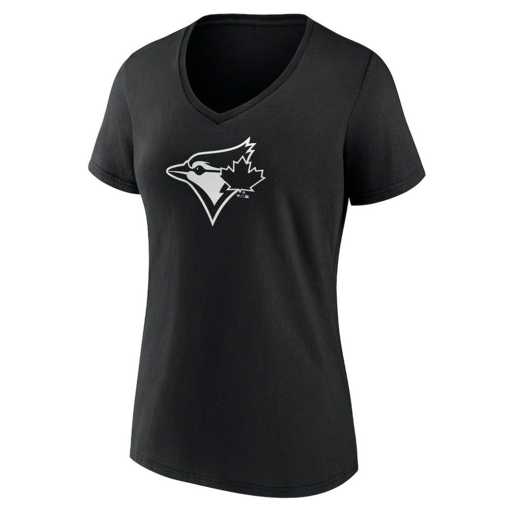 Toronto Blue Jays Women's Monochrome Personalized Name & Number V-Neck T-Shirt - MLB