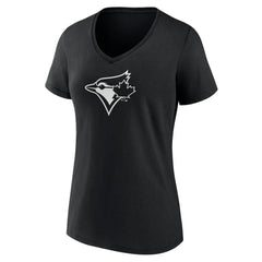 Toronto Blue Jays Women's Monochrome Personalized Name & Number V-Neck T-Shirt - MLB