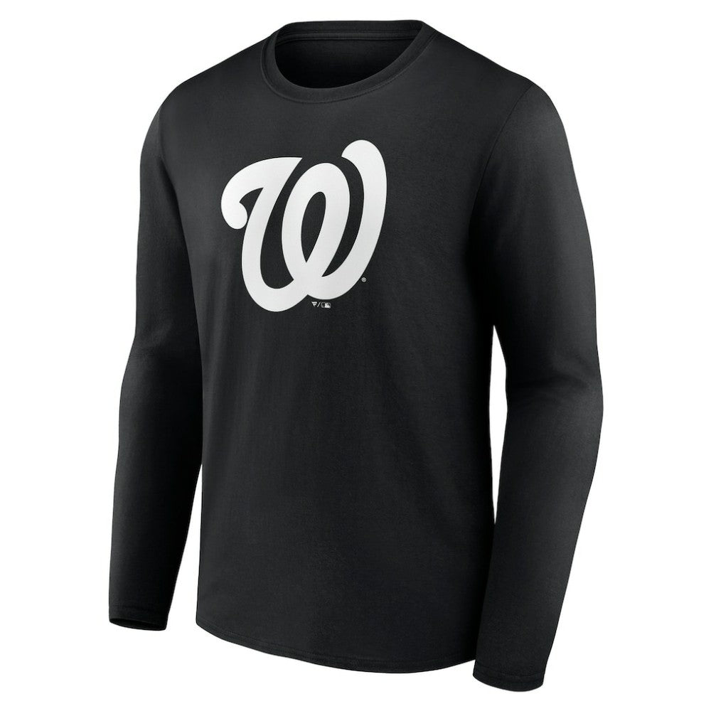 Washington Nationals Monochrome Personalized Name & Number Long Sleeve T-Shirt - MLB