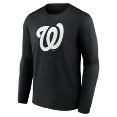 Washington Nationals Monochrome Personalized Name & Number Long Sleeve T-Shirt - MLB